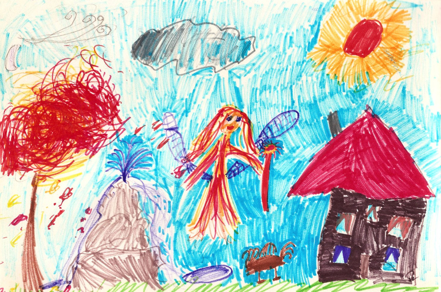Create a Canvas with your child's drawings | Photobox